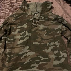 Justice camo hoodie